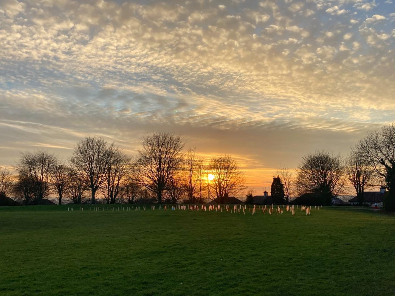 Photograph of Sunset over Gravel Pit Rec